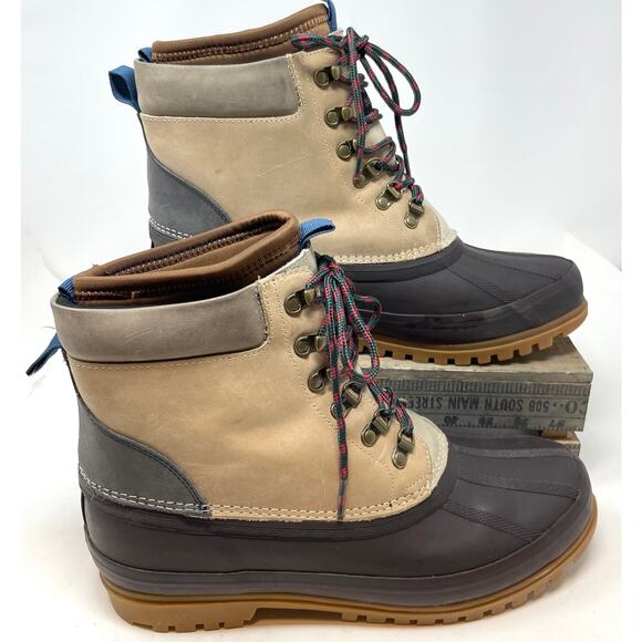 J. Crew Men's Nordic High Insulated Boots In Tan Size 12 New - Picture 4 of 11